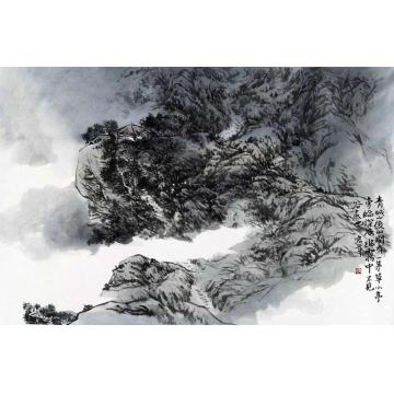 陈宏年国画山水水墨山水作品(64)字画之家