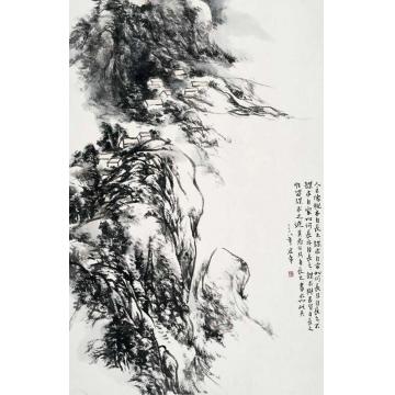 陈宏年国画山水水墨山水作品(65)字画之家