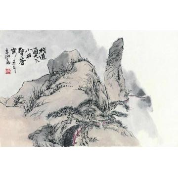 陈宏年国画山水水墨山水作品(67)字画之家