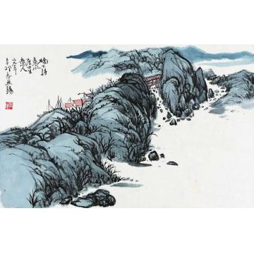 陈宏年国画山水水墨山水作品(69)字画之家