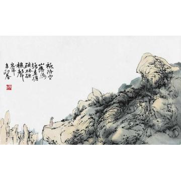 陈宏年国画山水水墨山水作品(70)字画之家