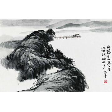 陈宏年国画山水水墨山水作品(71)字画之家