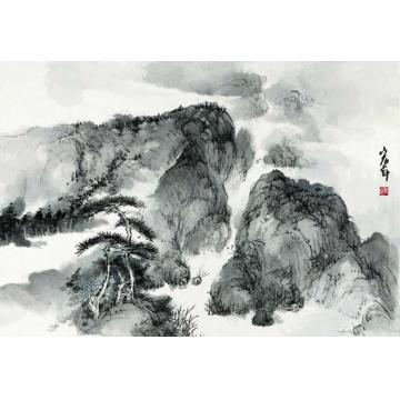 陈宏年国画山水水墨山水作品(76)字画之家