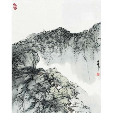 陈宏年国画山水水墨山水作品(77)字画之家