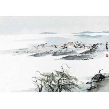 陈宏年国画山水水墨山水作品(80)字画之家