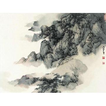 陈宏年国画山水水墨山水作品(83)字画之家