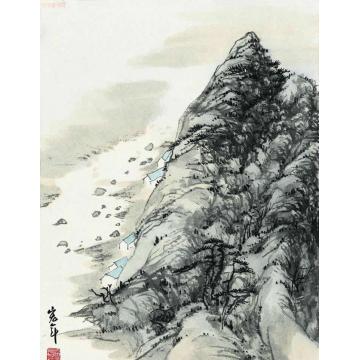 陈宏年国画山水水墨山水作品(85)字画之家