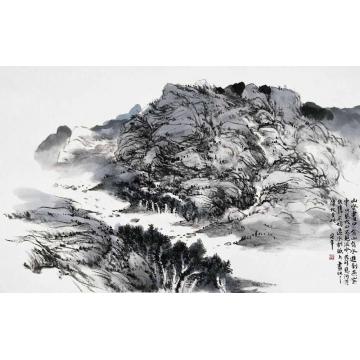 陈宏年国画山水水墨山水作品(90)字画之家