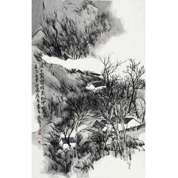 陈宏年国画山水水墨山水作品(92)字画之家