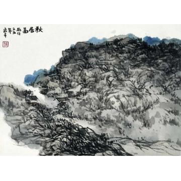 陈宏年国画山水水墨山水作品(102)字画之家