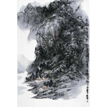陈宏年国画山水水墨山水作品(109)字画之家