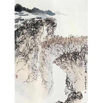 陈宏年国画山水水墨山水作品(113)字画之家