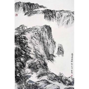 陈宏年国画山水水墨山水作品(115)字画之家