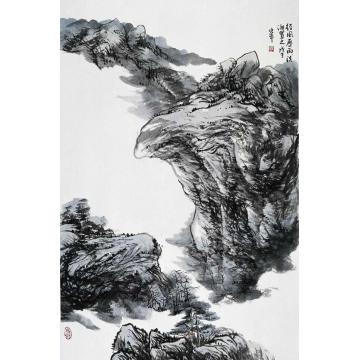 陈宏年国画山水水墨山水作品(116)字画之家