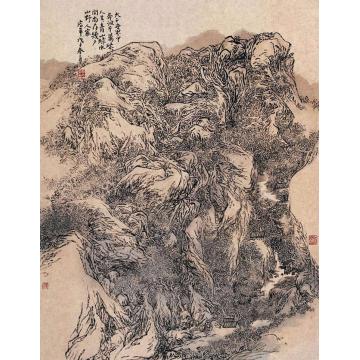 陈宏年国画山水水墨山水作品(121)字画之家