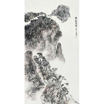 陈宏年国画山水水墨山水作品(123)字画之家