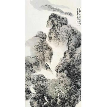 陈宏年国画山水水墨山水作品(129)字画之家