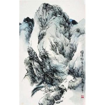 陈宏年国画山水水墨山水作品(143)字画之家