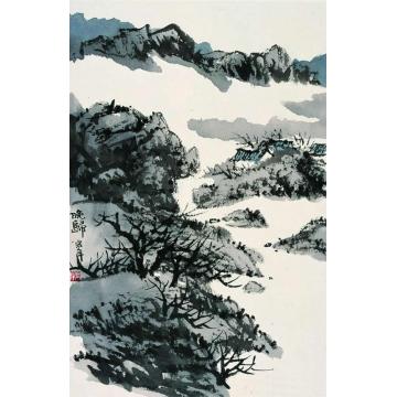陈宏年国画山水水墨山水作品(151)字画之家