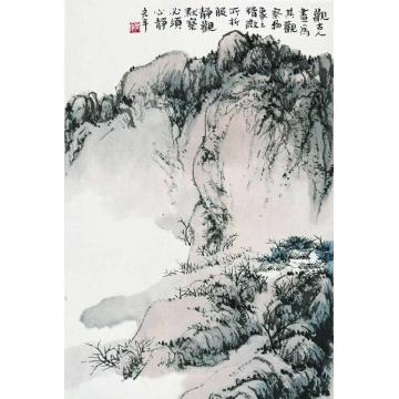陈宏年国画山水水墨山水作品(152)字画之家