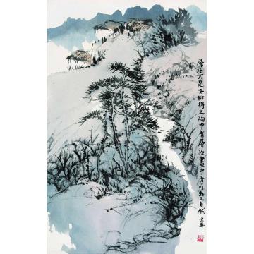 陈宏年国画山水水墨山水作品(153)字画之家