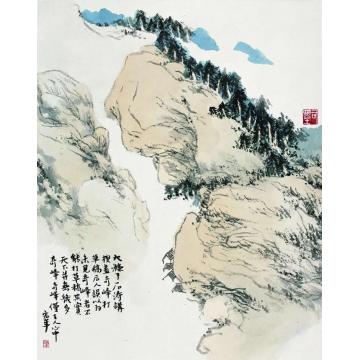 陈宏年国画山水水墨山水作品(158)字画之家