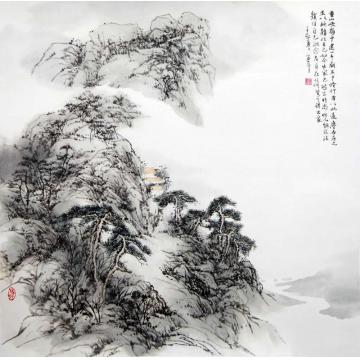 陈宏年国画山水《远尘锁己》字画之家