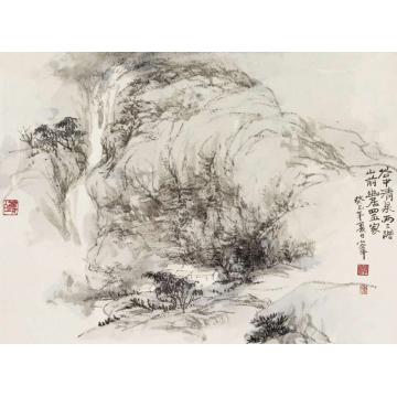 陈宏年国画山水《清泉幽居》字画之家
