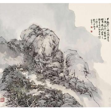 陈宏年国画山水水墨作品026字画之家