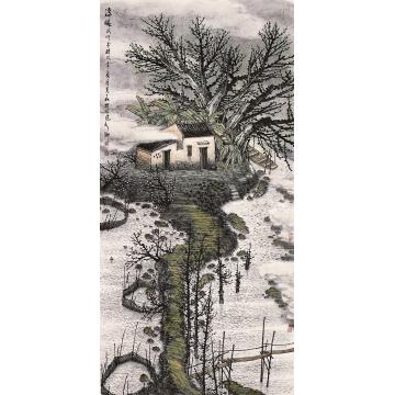叶其嘉国画山水清晓字画之家