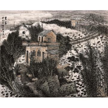 叶其嘉国画山水农家字画之家