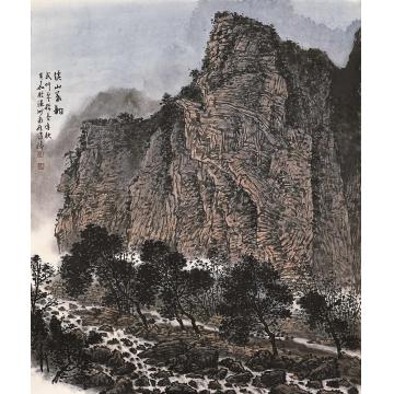 叶其嘉国画山水溪山暮韵 69x55字画之家