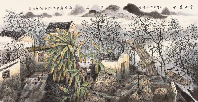 国画家叶其嘉字画之家