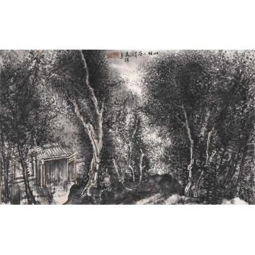 汪为胜国画山水山林人家字画之家