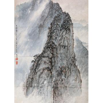 黄养辉国画山水天都峰字画之家