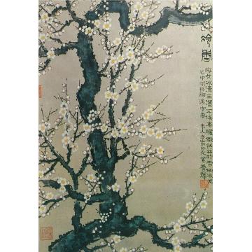 黄养辉国画花鸟白梅字画之家