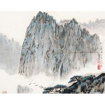 黄养辉国画山水黄山印象字画之家