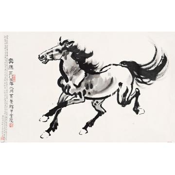 黄养辉国画动物奔马字画之家