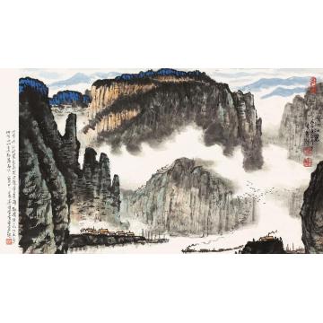 黄养辉国画山水峡江壮丽字画之家