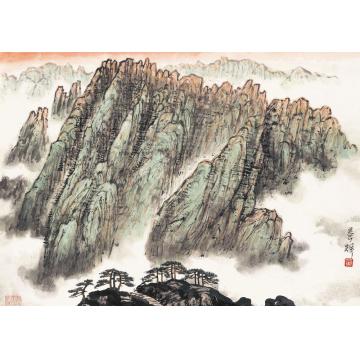 黄养辉国画山水黄山秋色字画之家