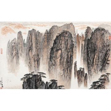 黄养辉国画山水黄山松岚字画之家
