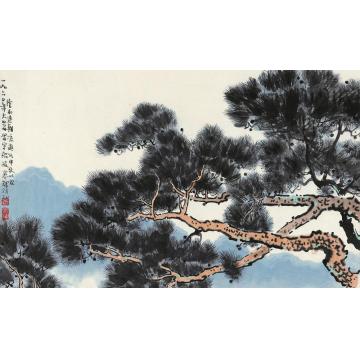 黄养辉油画风景松山雨意字画之家
