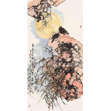 郭志光国画花鸟兰香四时风月无边字画之家