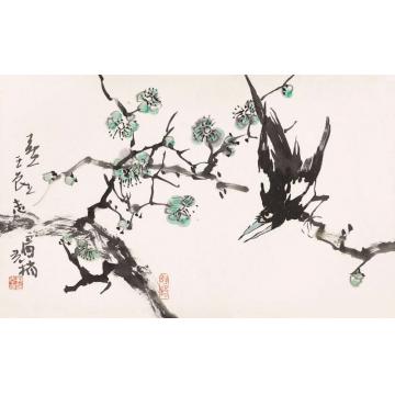 郭志光国画花鸟喜上眉梢2字画之家