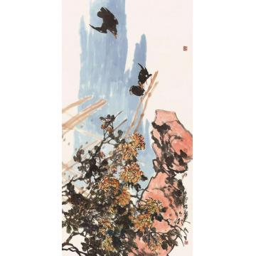 郭志光国画花鸟悠然南山秋字画之家