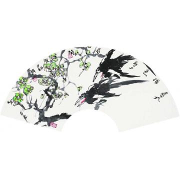 郭志光国画花鸟花鸟扇面十二开之十-春风得字画之家