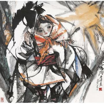 杨力舟国画人物小马驹字画之家