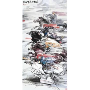 杨力舟国画人物飞动的彩云002字画之家