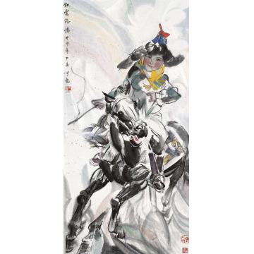 杨力舟国画人物虹云悠扬字画之家