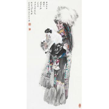 杨力舟国画人物别有天地在藏原字画之家